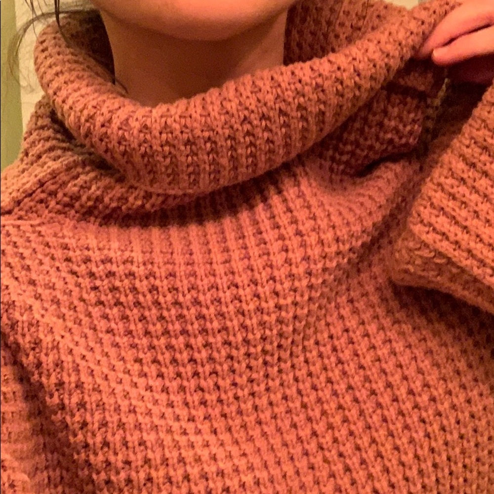 Free people chunky big belle sleeve sweater